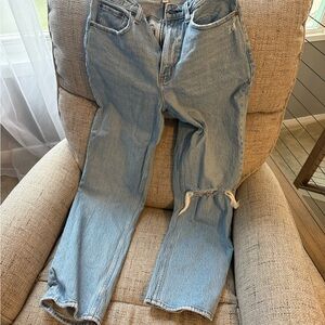 Abercrombie & Fitch Light Blue Straight Leg Jeans